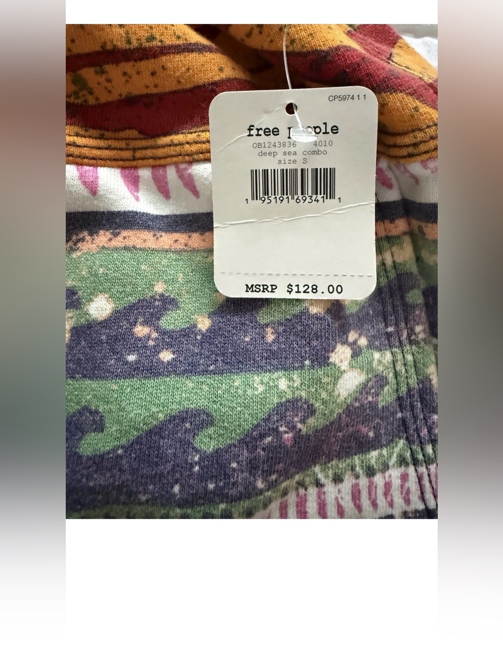 Free People Harem Jogger Deep Sea Combo Small NWT - Picture 4 of 6